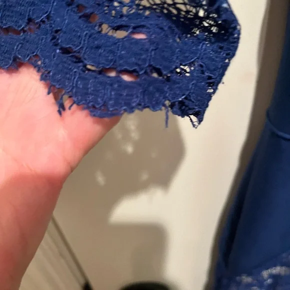 ANTONIO MELANI Royal Blue Lace Dress - Picture 6 of 8